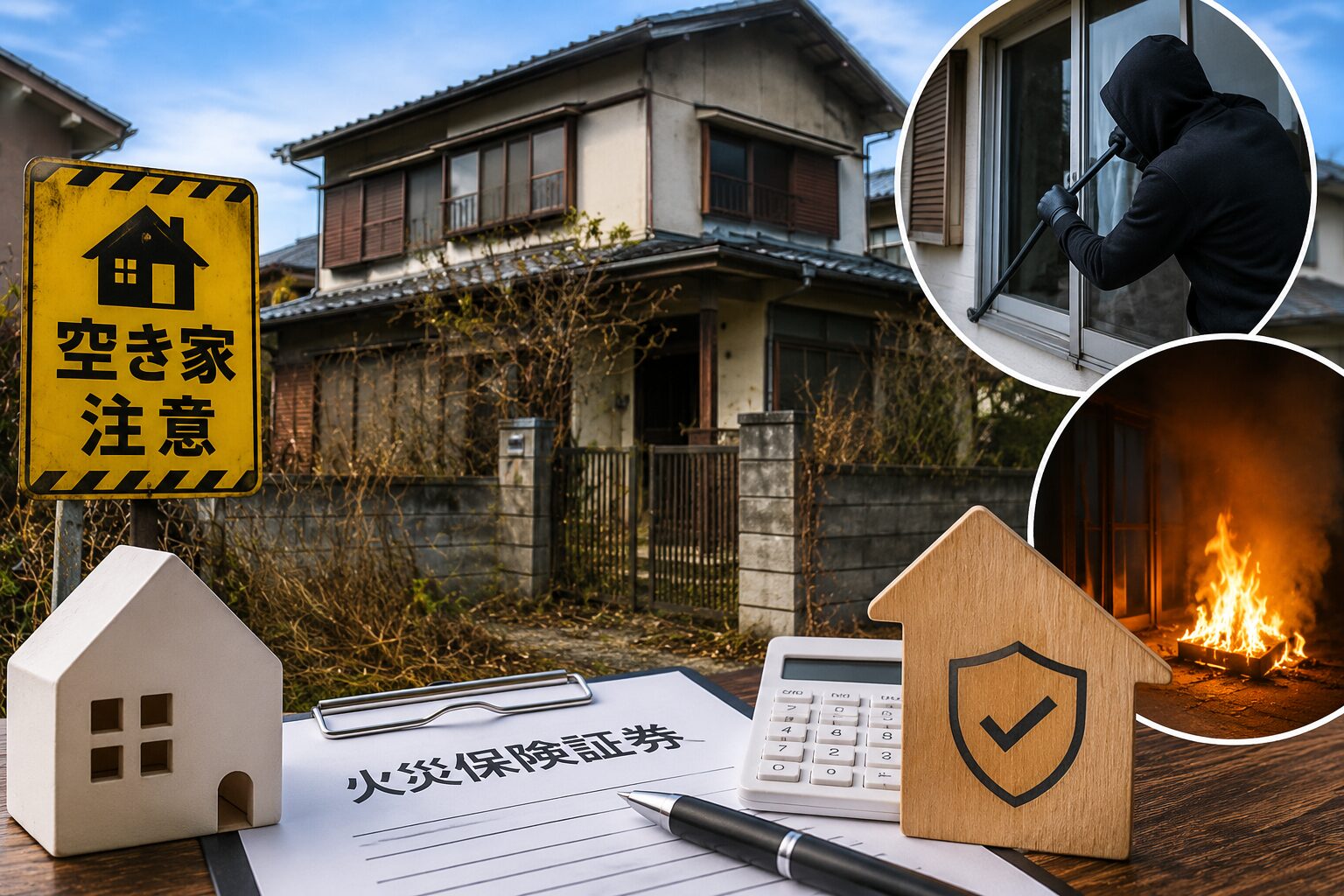 盛岡市の空き家の火災保険はどうする?空き家を放置するリスクと対策を解説